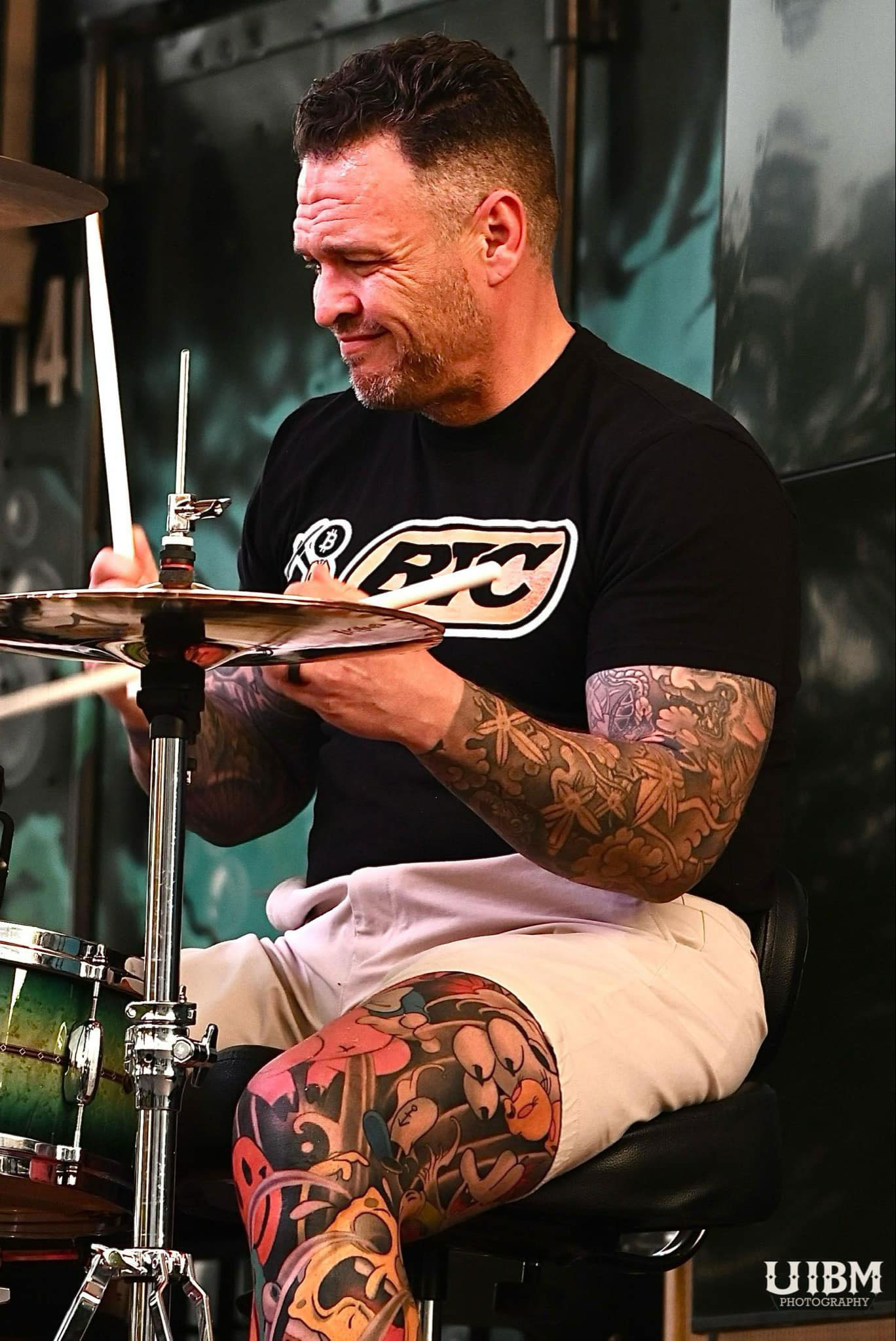 John Curry performing with Pop and Roll